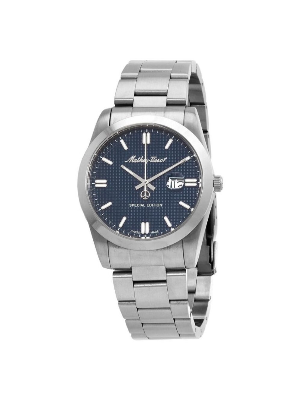 NWT Mathey-Tissot Mathy Chess Quartz Blue Dial Men's Watch